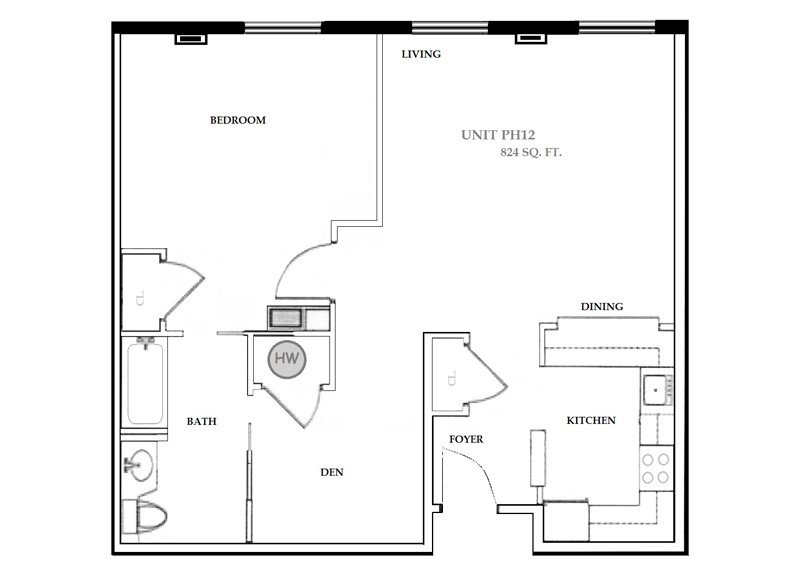 Temple Square Penthouse 12 Floorplan